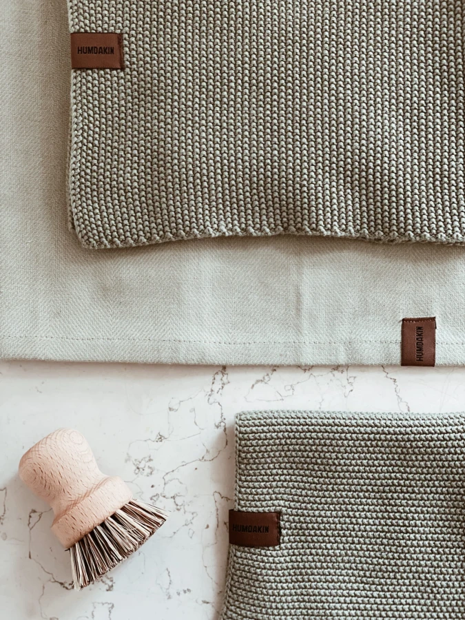 HUMDAKIN SKU73 TEA TOWEL SKU83 KITCHEN TOWEL SKU93 DISCHLOTH GREEN TEA SKU233 POT BRUSH.jpeg